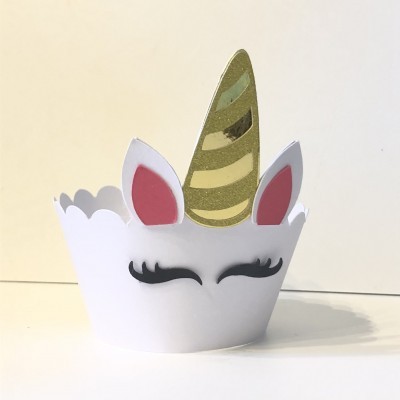 Cinta Cupcake unicórnio - Pack 8 unidades