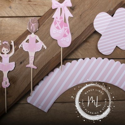 Descartáveis de Festa tema Bailarina