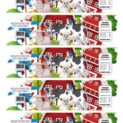 Rótulos Digitais Personalizados para Garrafas de Água