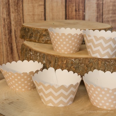 Cintas para Cupcakes Ricas, Zig Zag e Pintas