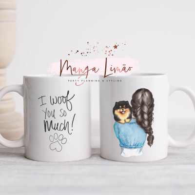 Caneca Menina com Cão