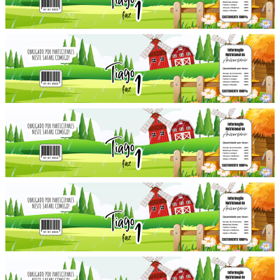 Rótulos Digitais Personalizados para Garrafas de Água