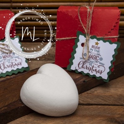 Coração em gesso perfumado