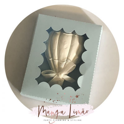 Balão de Ar quente em gesso perfumado em caixa de papel