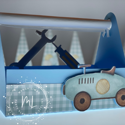 Caixa de ferramentas para doces ou batatas fritas