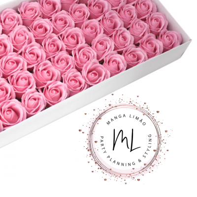 Botão de rosa em sabão