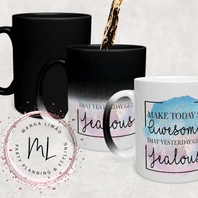 Caneca Mágica com frases