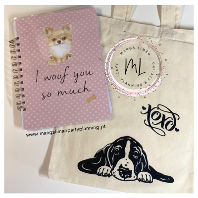 Mini Tote Bag Basset Hound