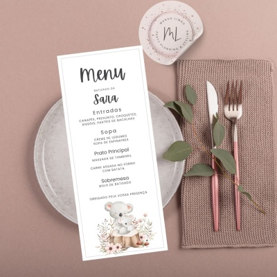 Menus Digitais Personalizados para Festa Infantil Menus Digitais Personalizados para Festa Infantil