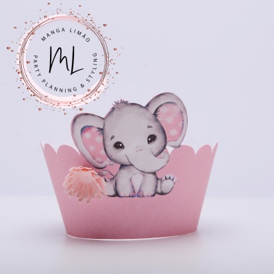 Cinta cupcake elefante