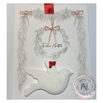 Pomba em gesso perfumado