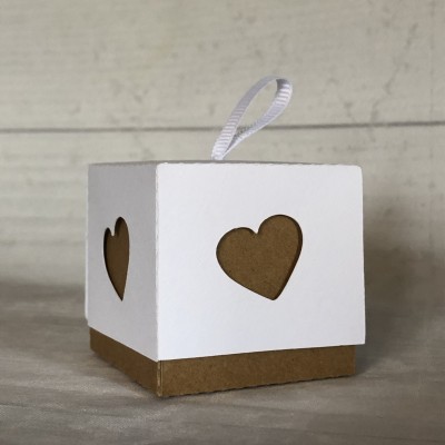 Caixa quadrada dupla cor