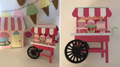 Carrinho de Doces 3D