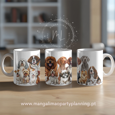 Caneca “Amor de Todas as Raças” 🐾 – Para verdadeiros amantes de cães Caneca “Amor de Todas as Raças” 🐾 – Para verdadeiros amantes de cães