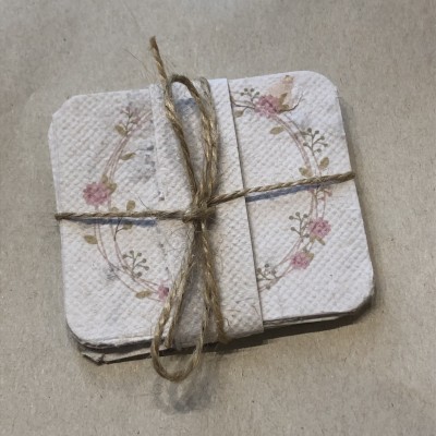 Pack 4 Cartões impressos em Papel Vivo Reciclado