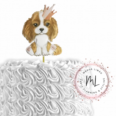 Topo de Bolo Cavalier King Charles