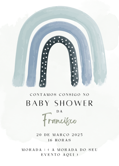 Convite digital para Baby Shower