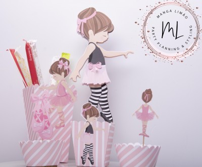 Descartáveis de Festa tema Bailarina