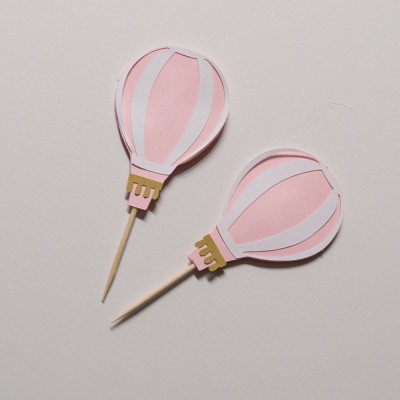 Topos de Bolo Balão de ar Quente