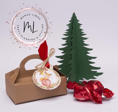 Caixa com 3 Bombons de chocolate