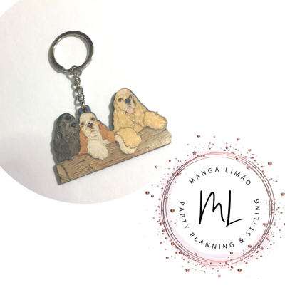 Porta chaves - Cocker Americano