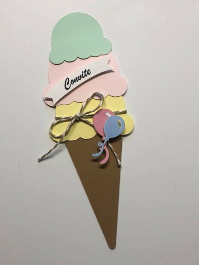 Convite Gelado - Pack 12 unidades