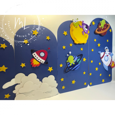 Painel de festa Astronauta / Espaço para parede