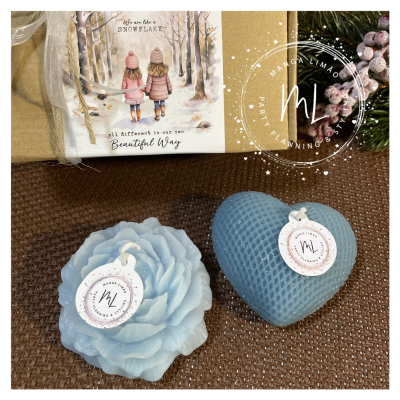 Pack oferta com 2 velas em tons de azul