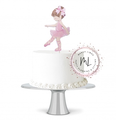 Topo de bolo Bailarina