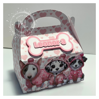 Caixa mini Lancheira Cães Caixa mini Lancheira Cães