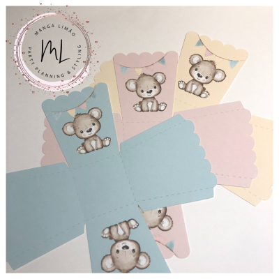 Copos de Pipocas Urso