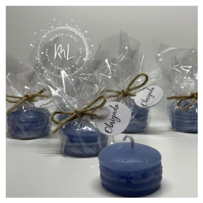 Vela em forma de  Macaron Vela em forma de  Macaron