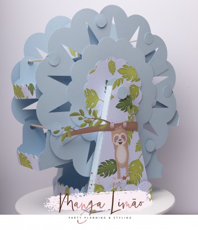 Roda gigante tema Safari na Selva