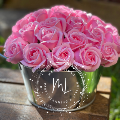 Arranjo de Flores de Sabão Arranjo de Flores de Sabão