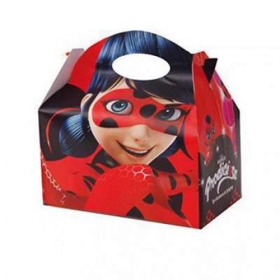Caixa tpo lancheira LadyBug - pack 12 unidades