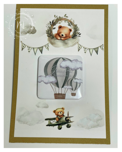 Postal 13x18 cm com Íman Personalizado – Tema Balão de Ar Quente Postal 13x18 cm com Íman Personalizado – Tema Balão de Ar Quente