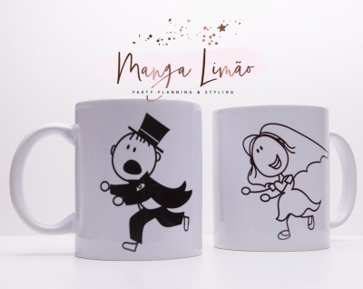 Conjunto 2 Canecas 'Noivos'