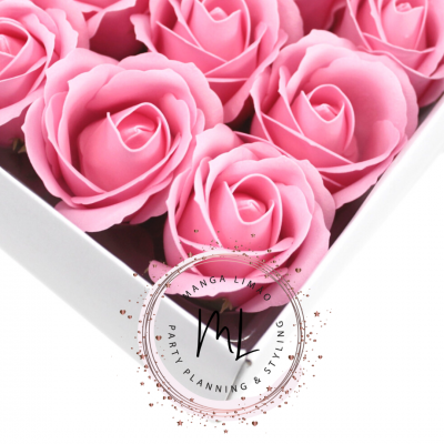 Botão de rosa em sabão