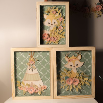 Quadro Raposa efeito 3D