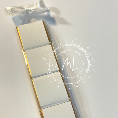 Embalagem com 4 napolitanas 100% personalizadas