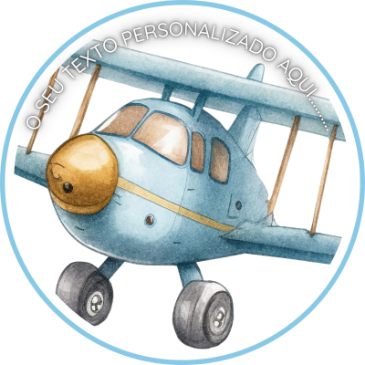 Etiquetas Digitais | Tema Urso Aviador