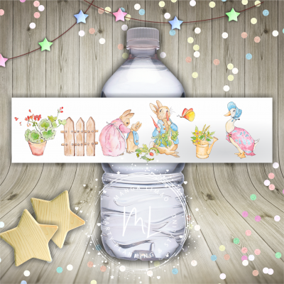 Rotulo para garrafas de água