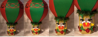 Balão de Ar Quente do Pai Natal