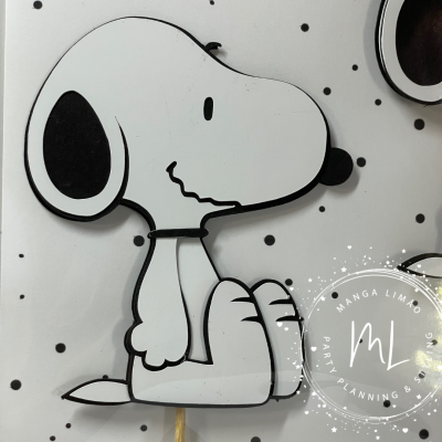 Topo de Bolo Snoopy