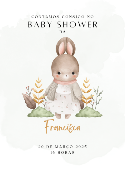 Convite digital para Baby Shower