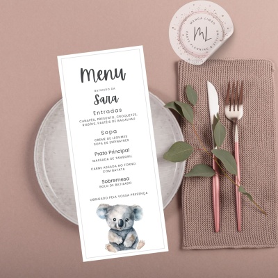 Menus Digitais Personalizados para Festa Infantil Menus Digitais Personalizados para Festa Infantil