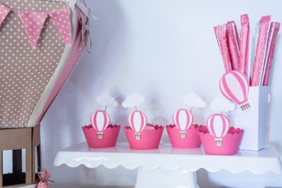 Cinta para Bolinhos com Balão de Ar quente Pack 12