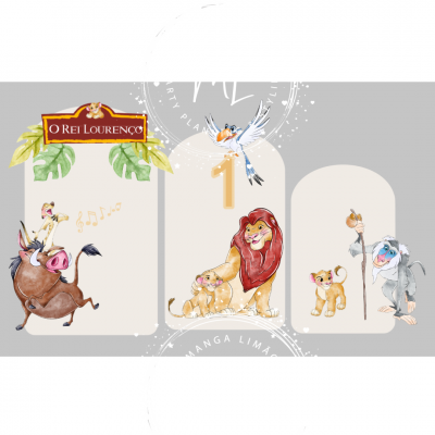 Biombo de mesa Rei Leão