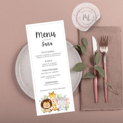 Menus Digitais Personalizados para Festa Infantil Menus Digitais Personalizados para Festa Infantil