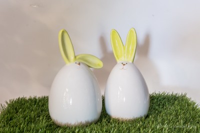 Conjunto Coelhos de Ceramica Conjunto Coelhos de Ceramica